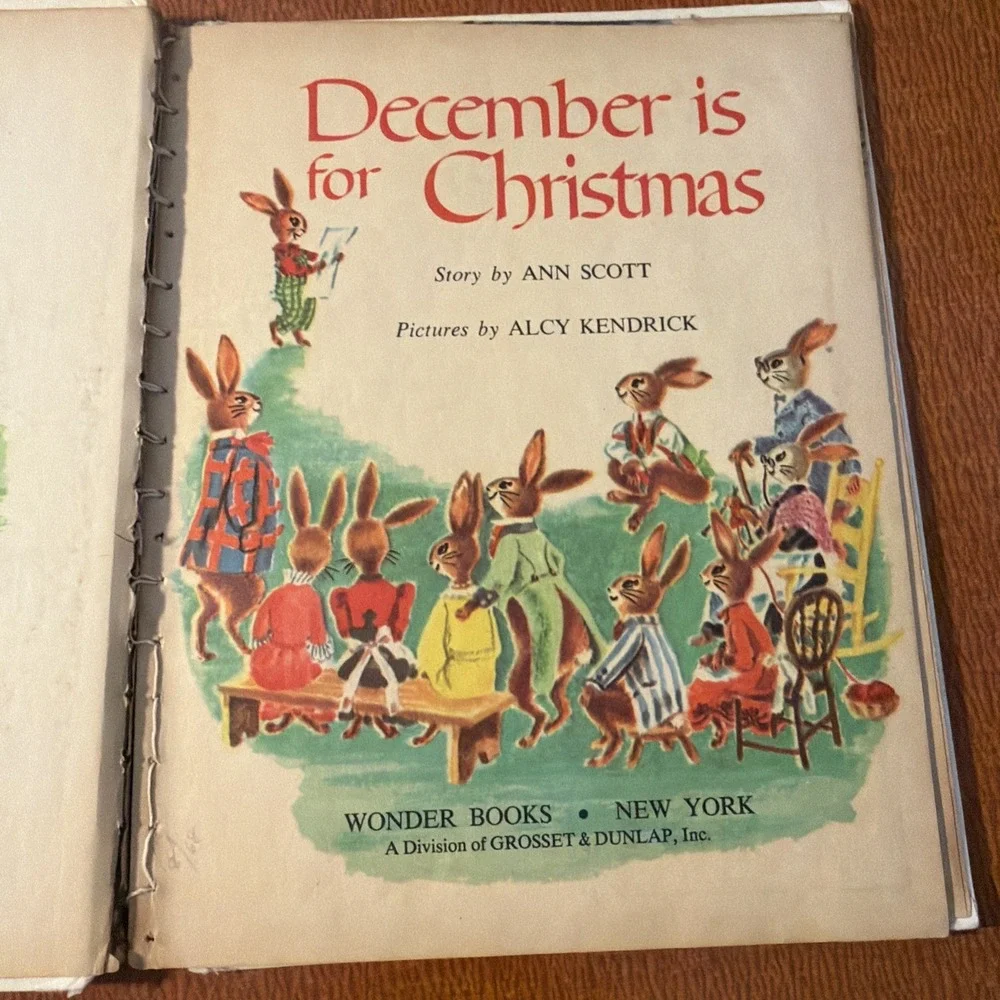 Vtg 1960's‎ Wonder Books Merry Christmas Mr. Snoman & December Is For Christmas